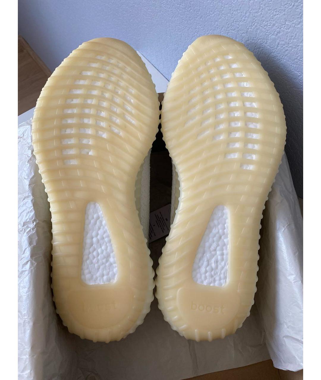 ADIDAS YEEZY Белые текстильные кроссовки, фото 5