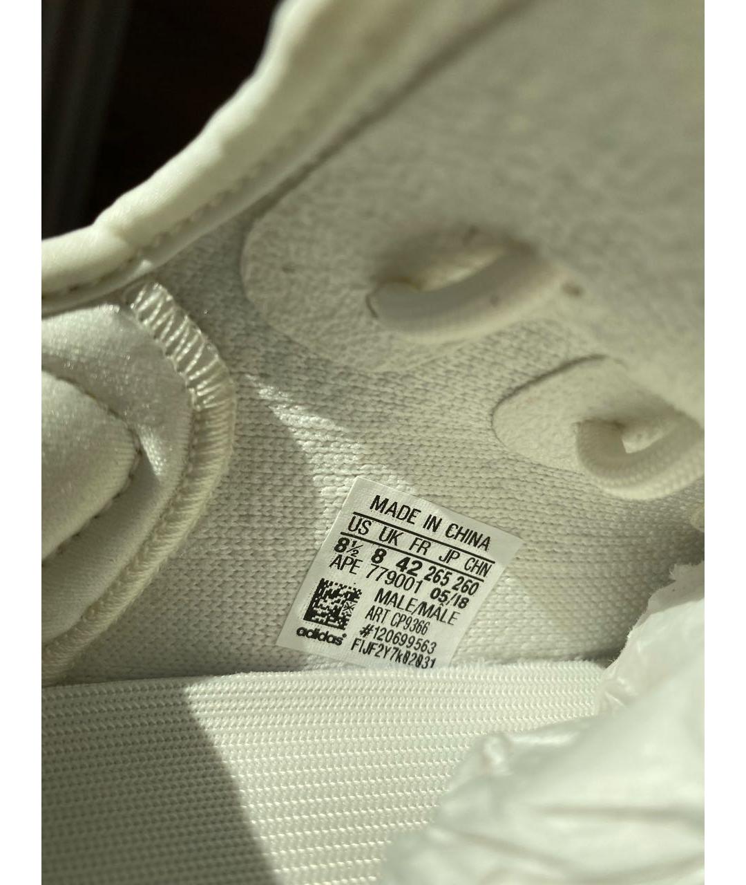 ADIDAS YEEZY Белые текстильные кроссовки, фото 7
