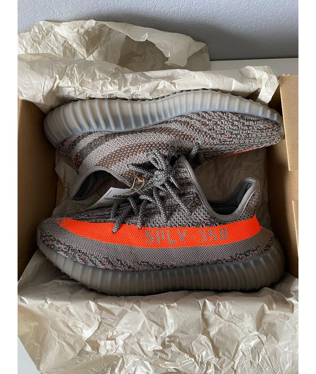 ADIDAS YEEZY Серые текстильные кроссовки, фото 2