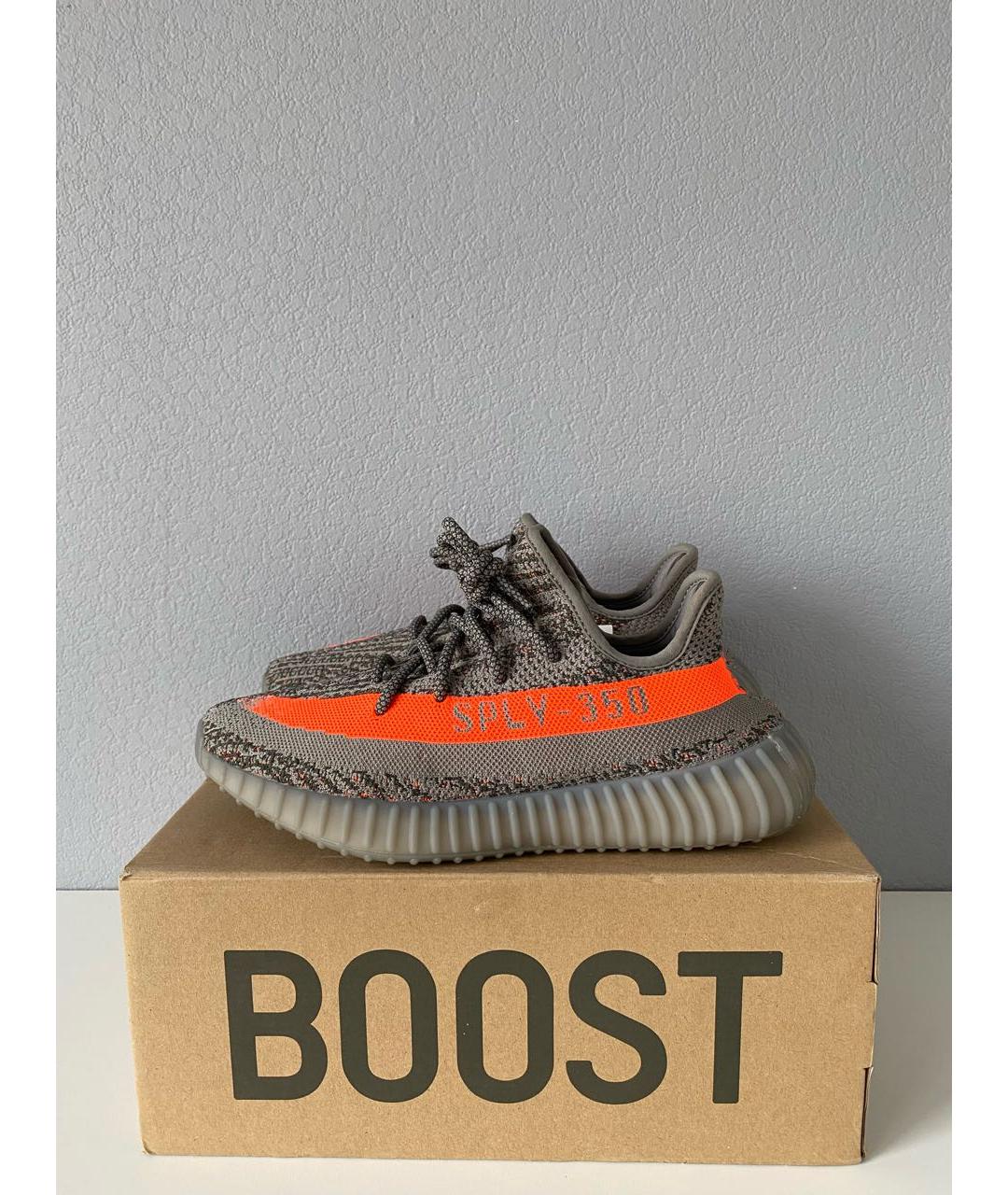ADIDAS YEEZY Серые текстильные кроссовки, фото 3