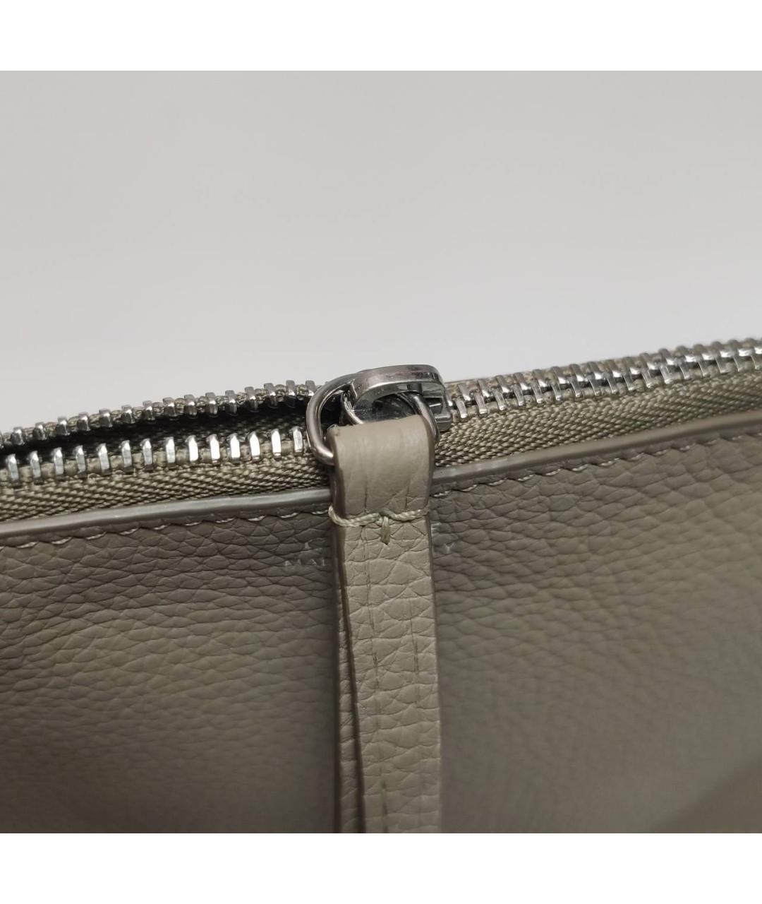 CELINE Хаки кожаная сумка через плечо, фото 8