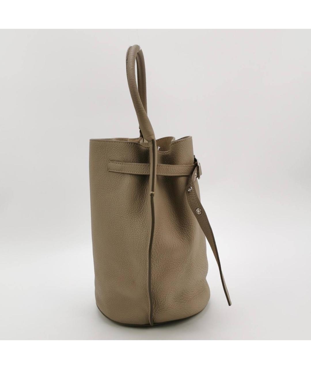 CELINE Хаки кожаная сумка через плечо, фото 2