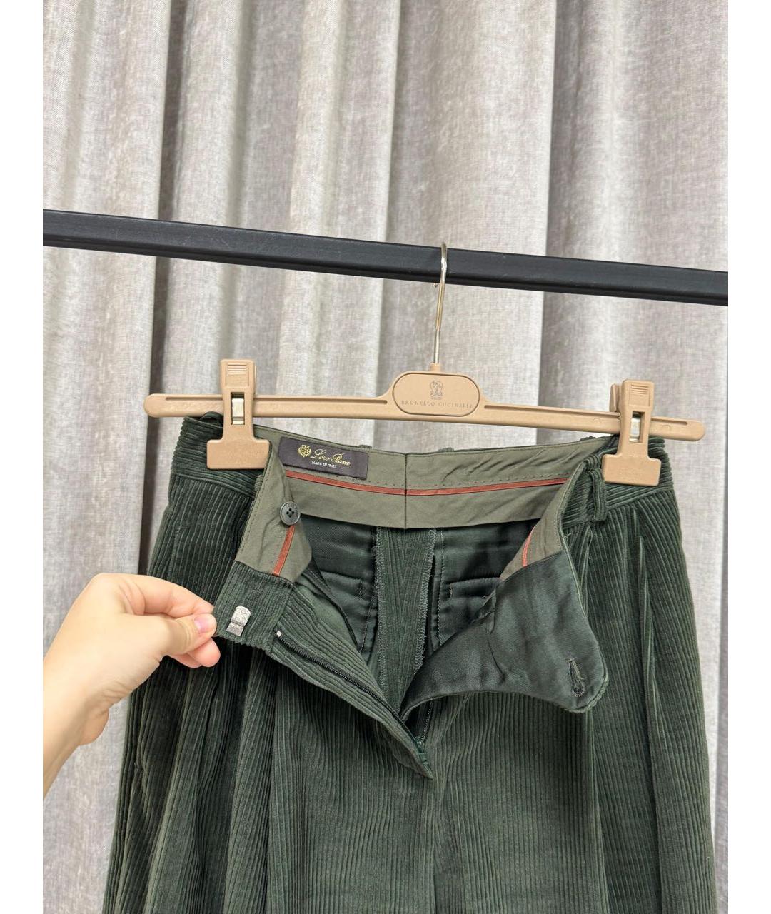 LORO PIANA Зеленый хлопковый костюм с брюками, фото 6