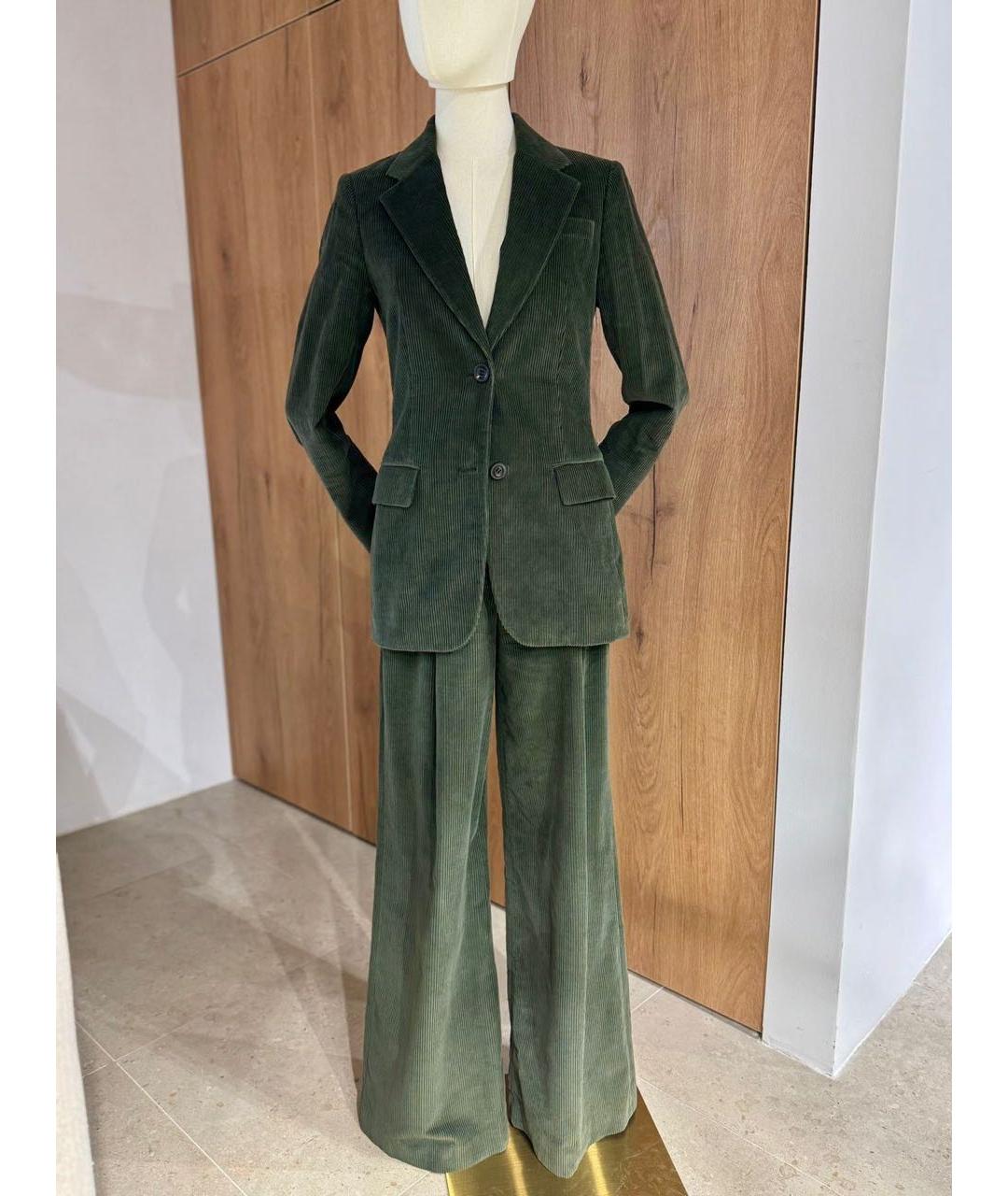 LORO PIANA Зеленый хлопковый костюм с брюками, фото 3