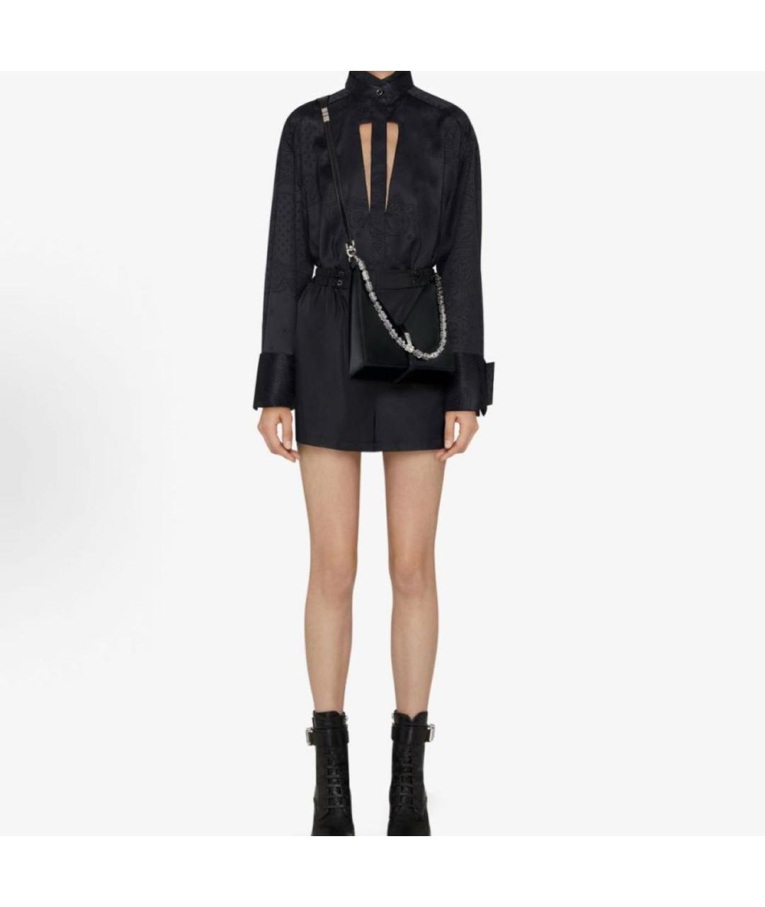 GIVENCHY Черная кожаная сумка тоут, фото 3