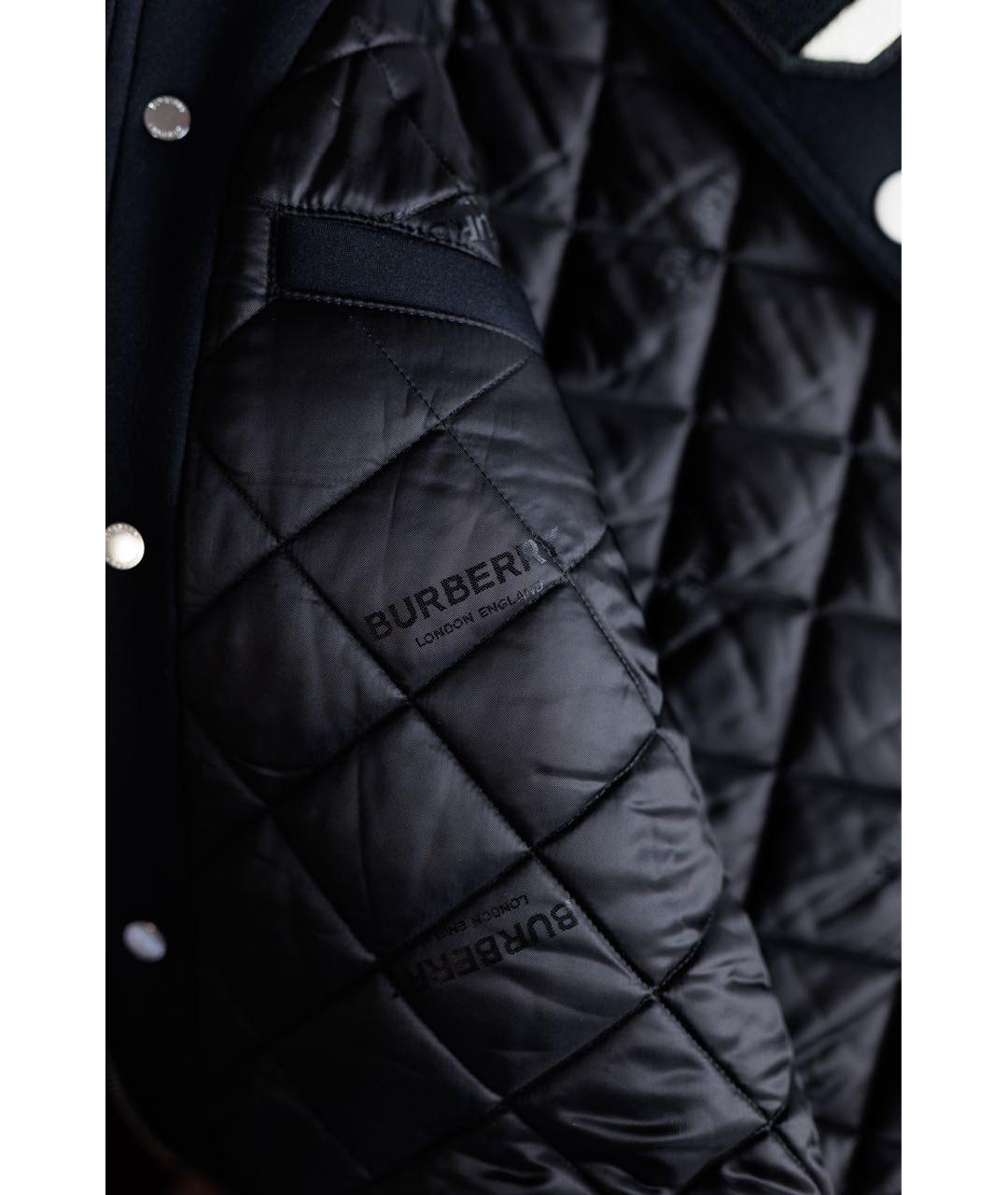 BURBERRY Черная вискозная куртка, фото 7