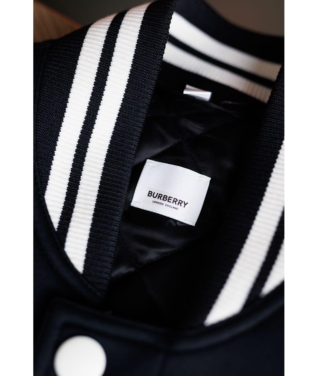 BURBERRY Черная вискозная куртка, фото 3