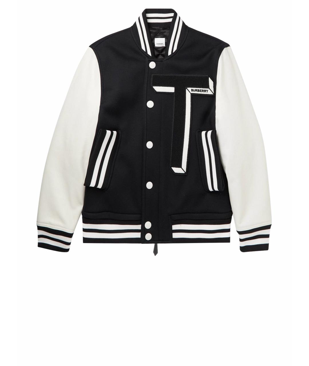 BURBERRY Черная вискозная куртка, фото 1