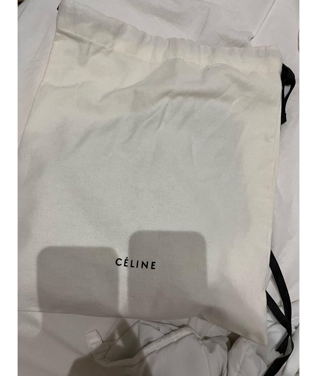 CELINE Белая хлопковая футболка, фото 4