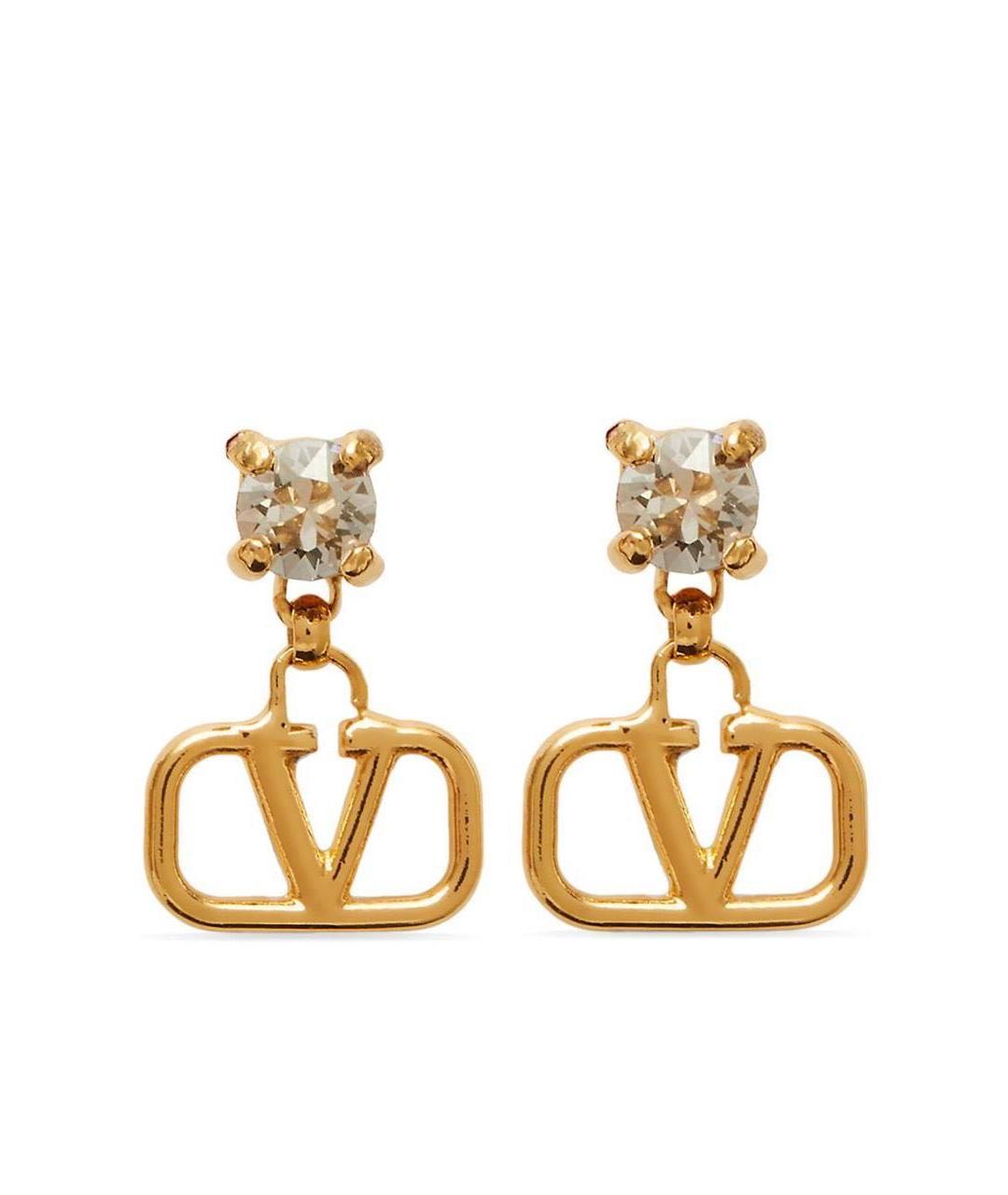 VALENTINO Золотые металлические серьги, фото 1