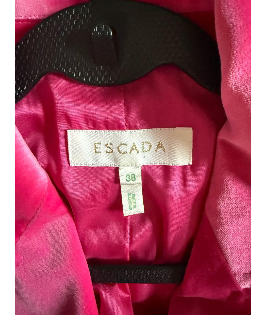 ESCADA Розовый велюровый костюм с юбками, фото 3