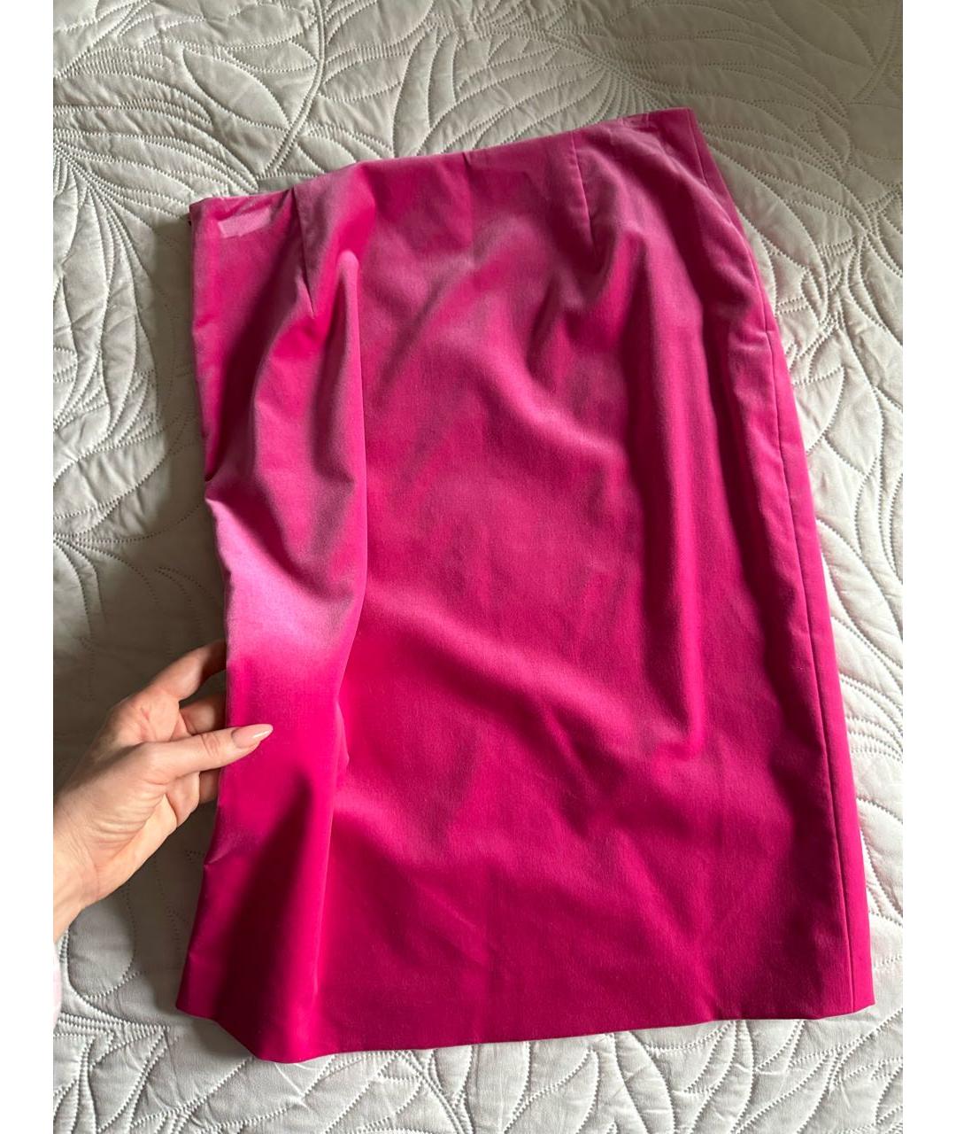 ESCADA Розовый велюровый костюм с юбками, фото 2