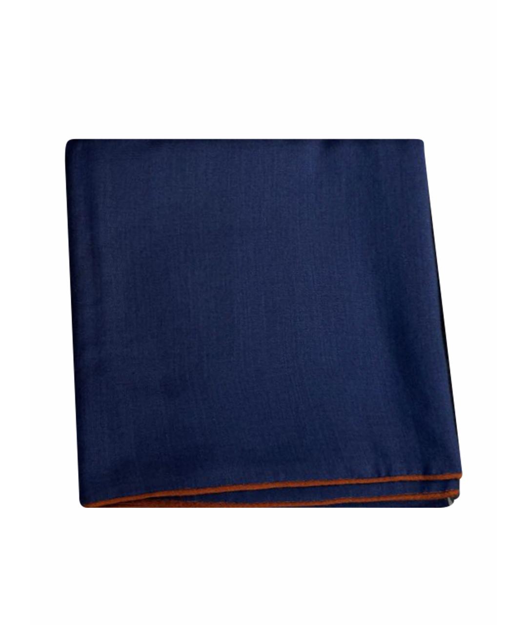 LORO PIANA Темно-синий кашемировый платок, фото 1