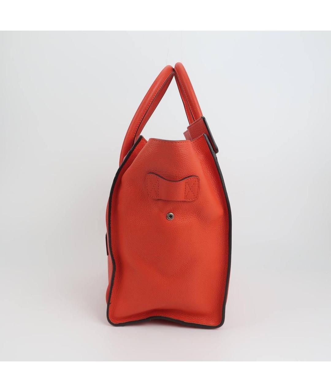 CELINE Красная кожаная сумка тоут, фото 2