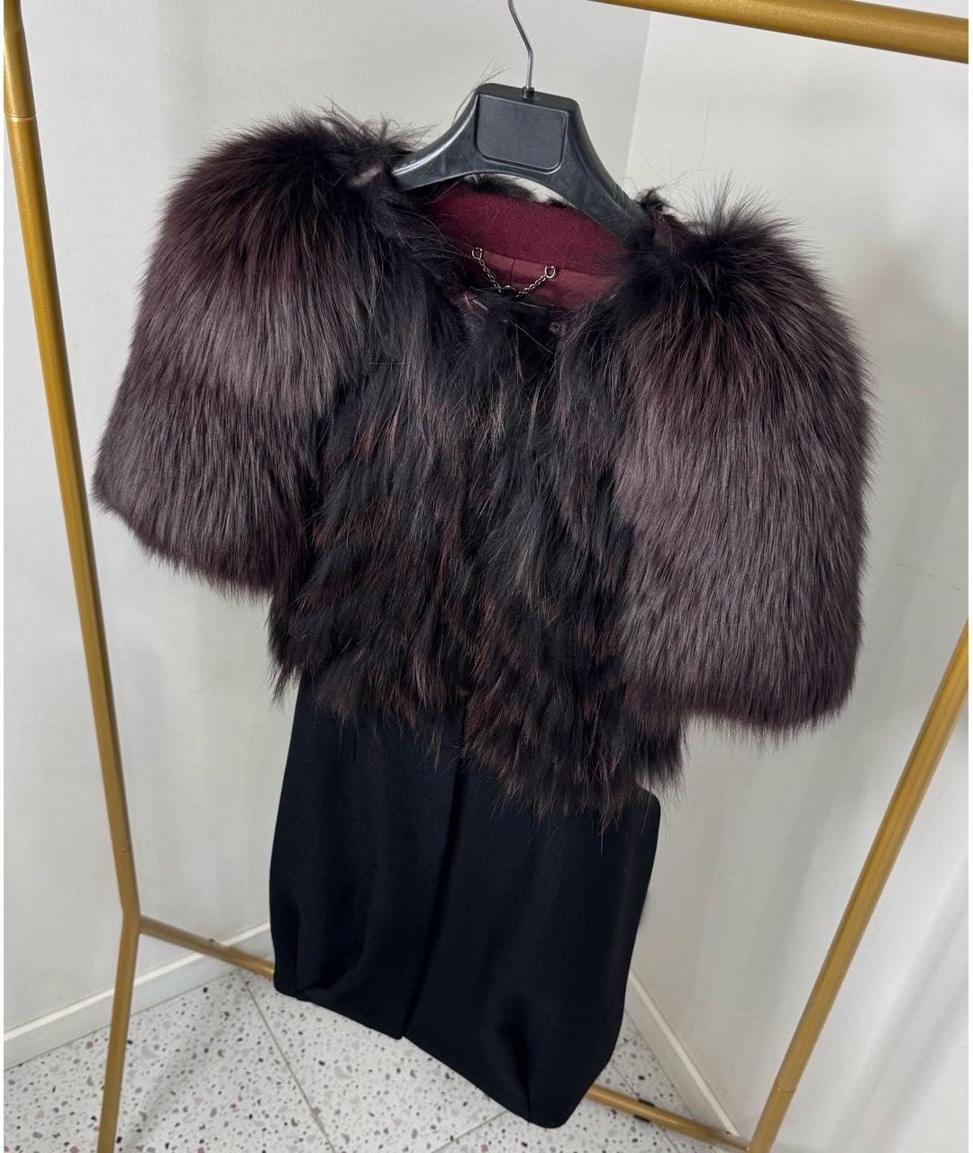 FERRAGAMO Черное пальто, фото 6