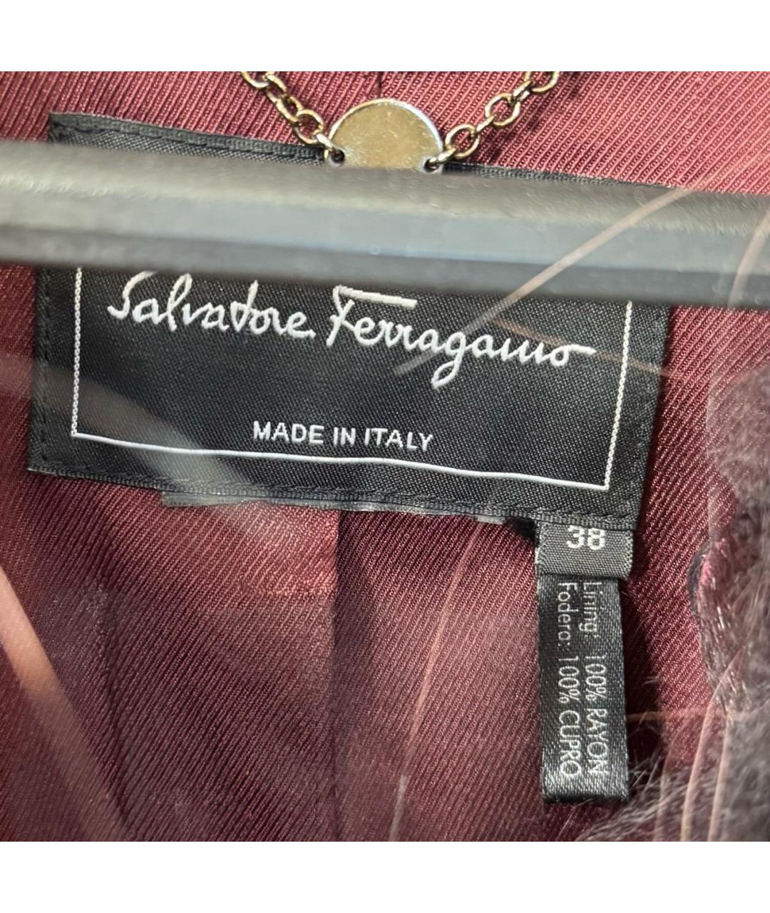 FERRAGAMO Черное пальто, фото 2