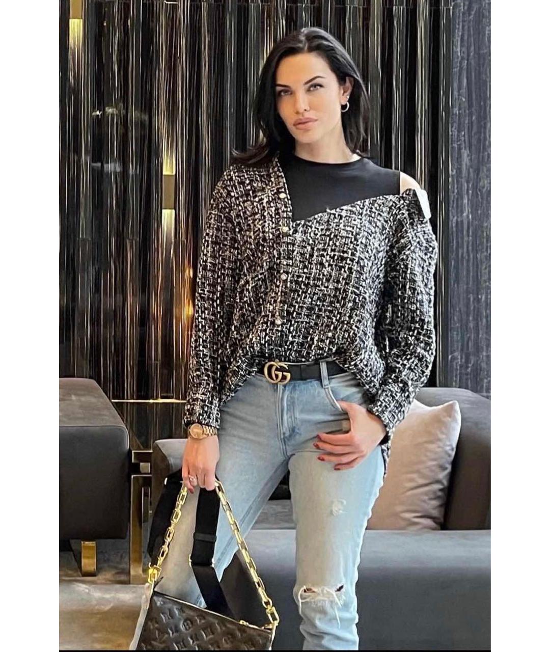 SANDRO Черная хлопковая рубашка, фото 6