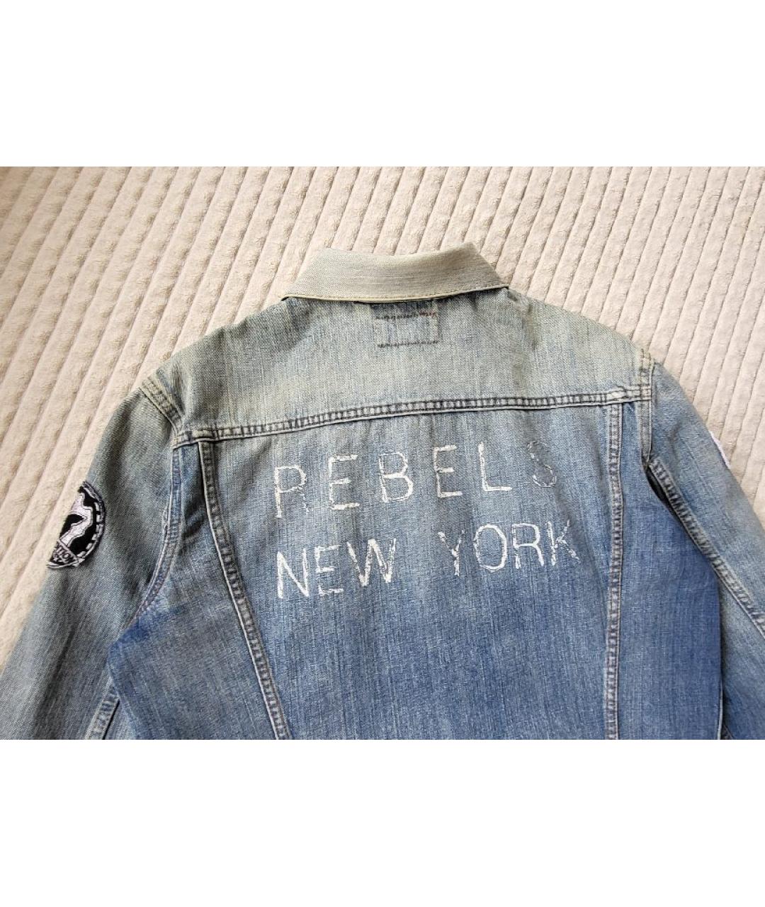 LEVI'S Голубая деним куртка, фото 8