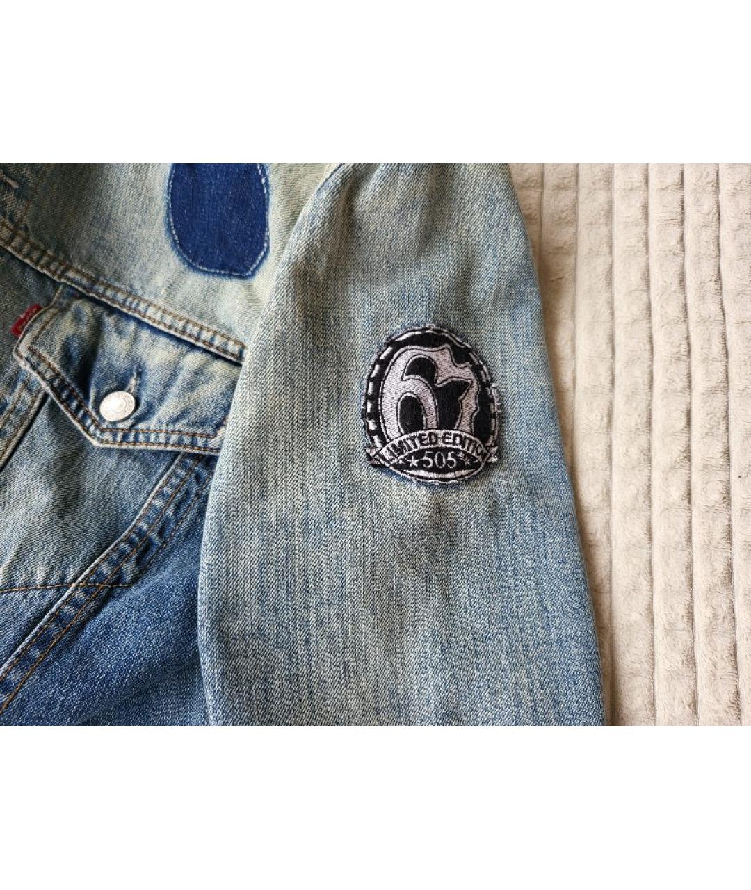 LEVI'S Голубая деним куртка, фото 7