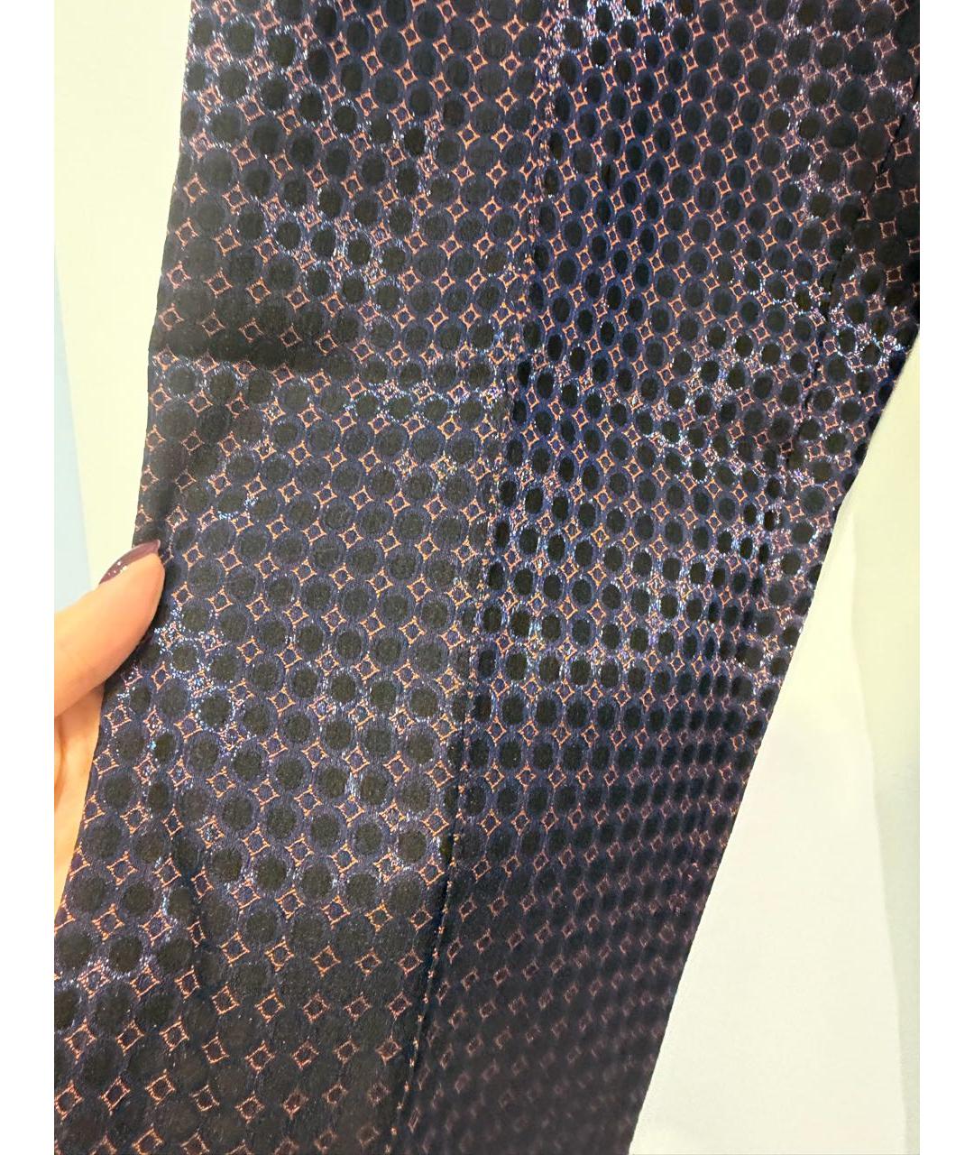 DIANE VON FURSTENBERG Мульти полиэстеровые прямые брюки, фото 4