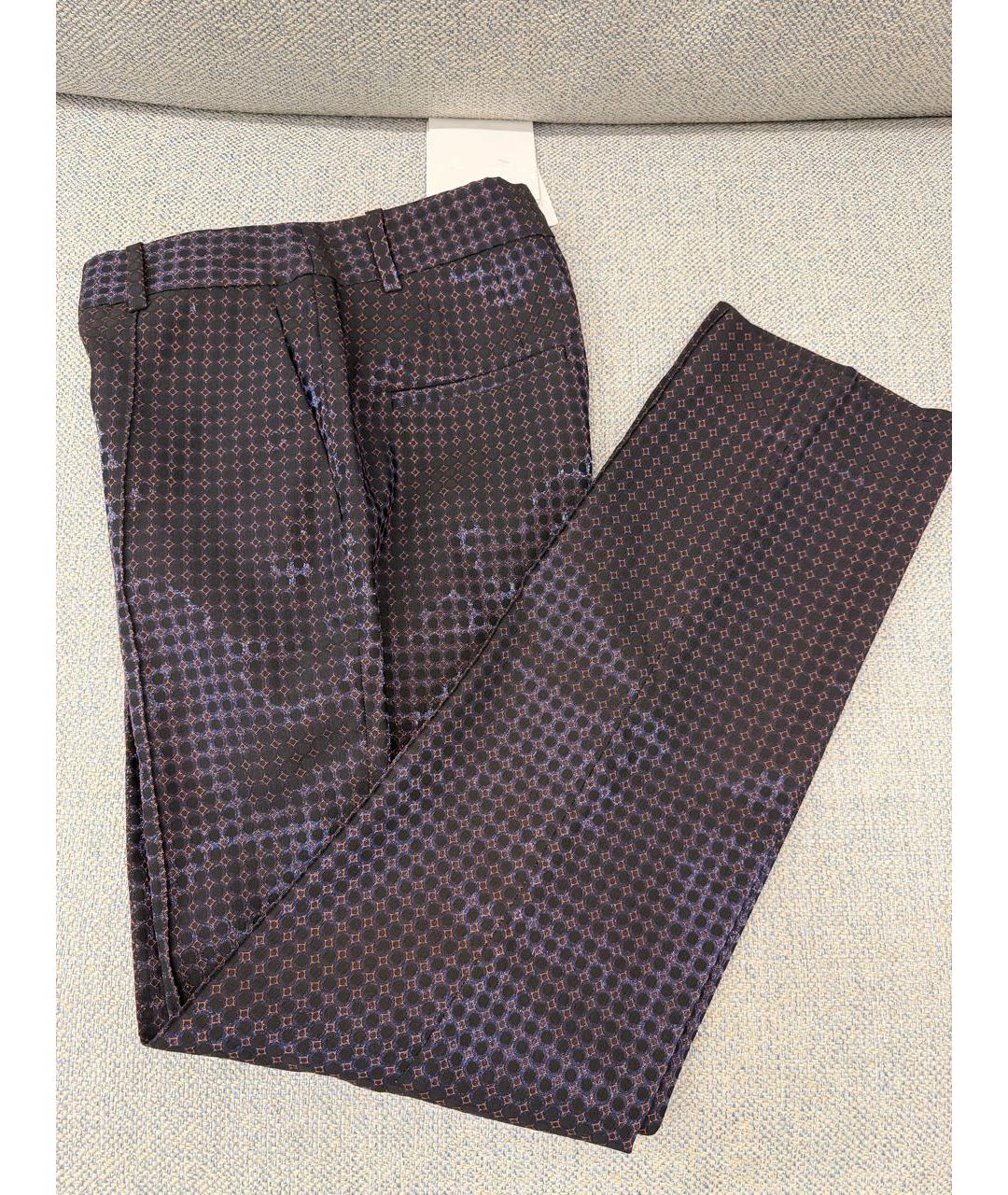 DIANE VON FURSTENBERG Мульти полиэстеровые прямые брюки, фото 5