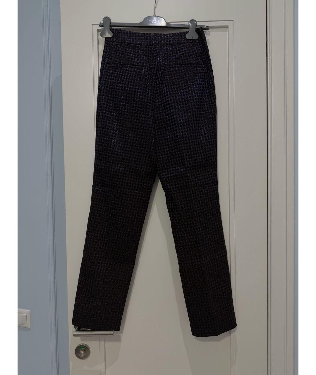 DIANE VON FURSTENBERG Мульти полиэстеровые прямые брюки, фото 2