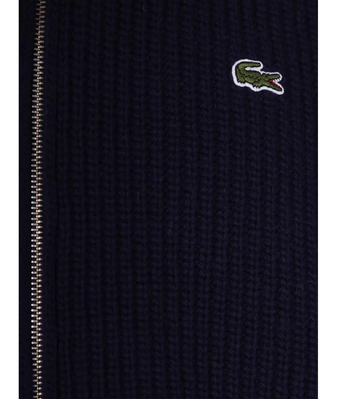 LACOSTE Синий шерстяной кардиган, фото 3