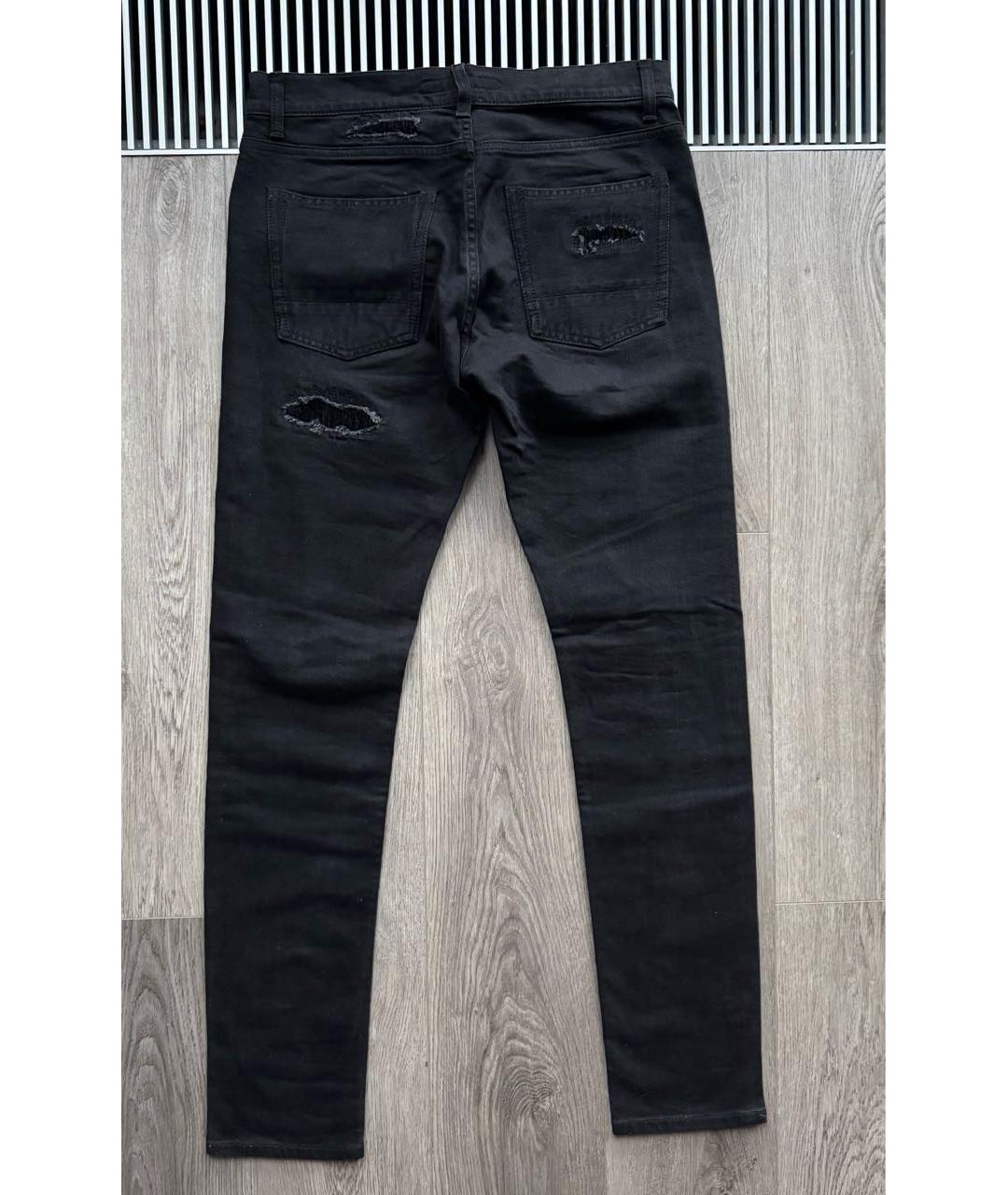 ALEXANDER MCQUEEN Черные хлопко-эластановые джинсы скинни, фото 7