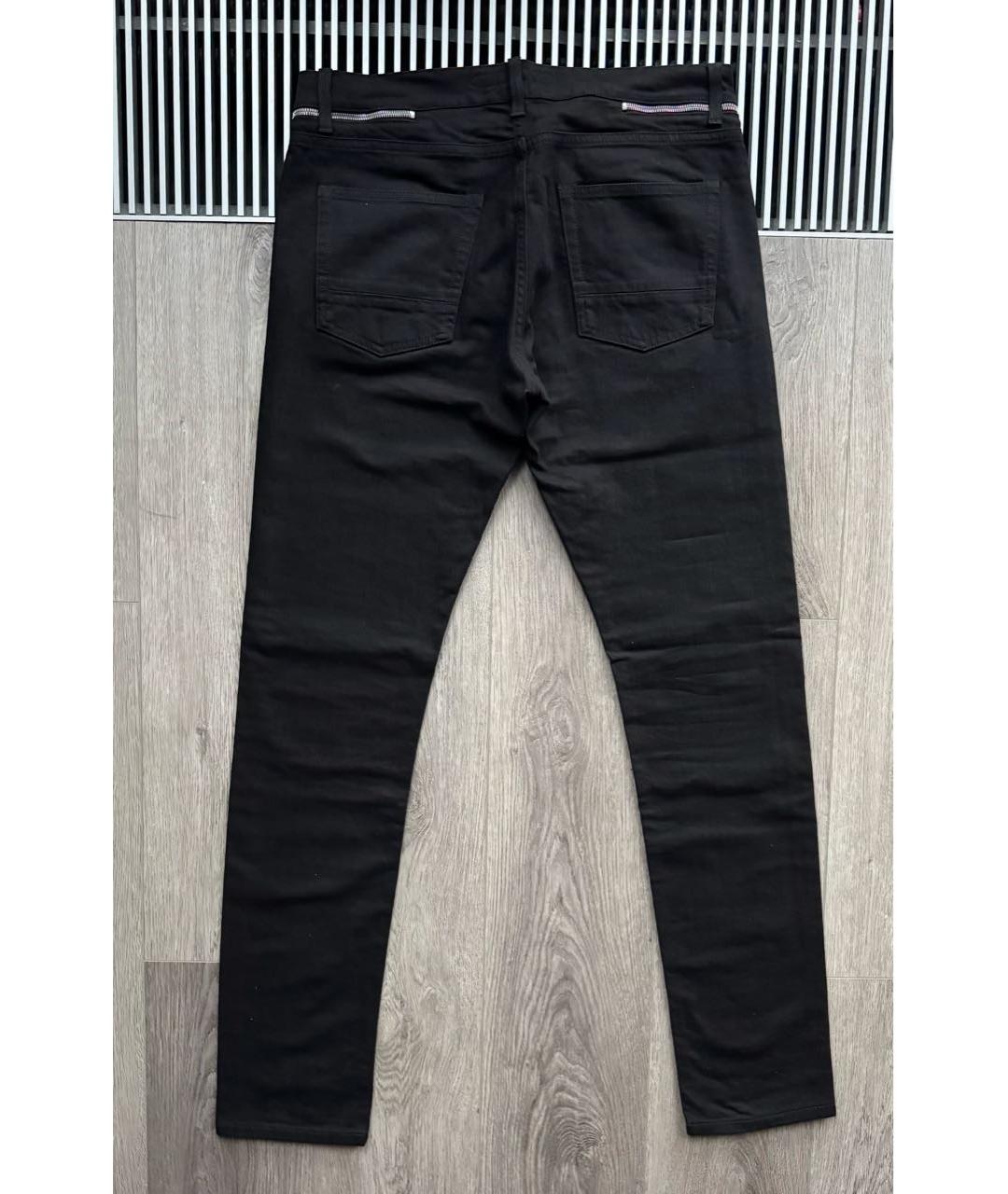 ALEXANDER MCQUEEN Черные хлопко-эластановые джинсы скинни, фото 6