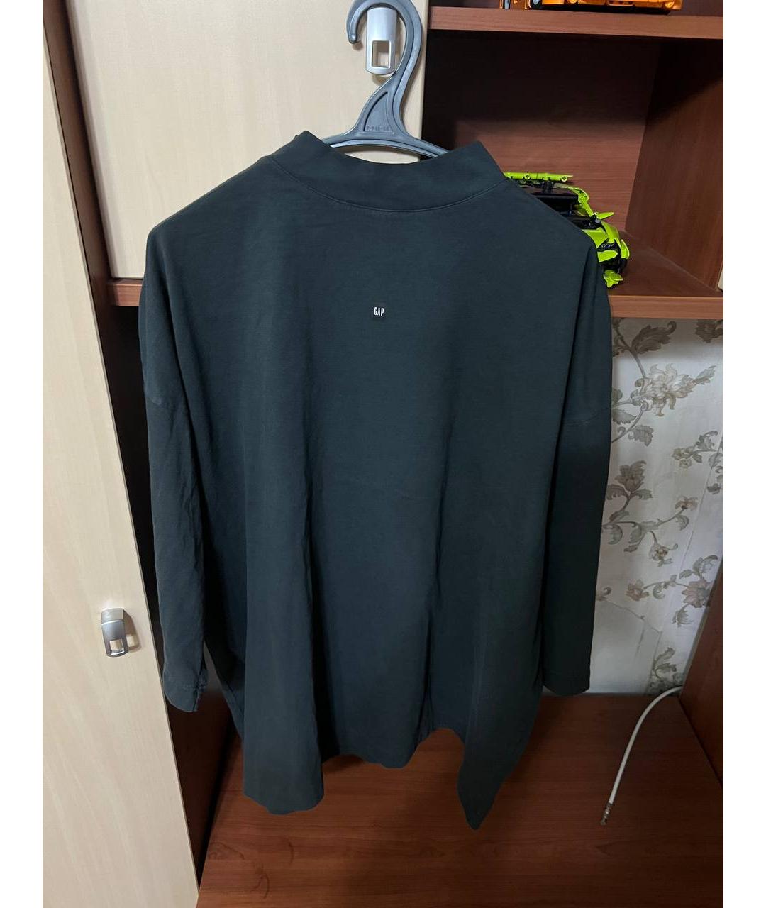 YEEZY Черная хлопковая футболка, фото 3