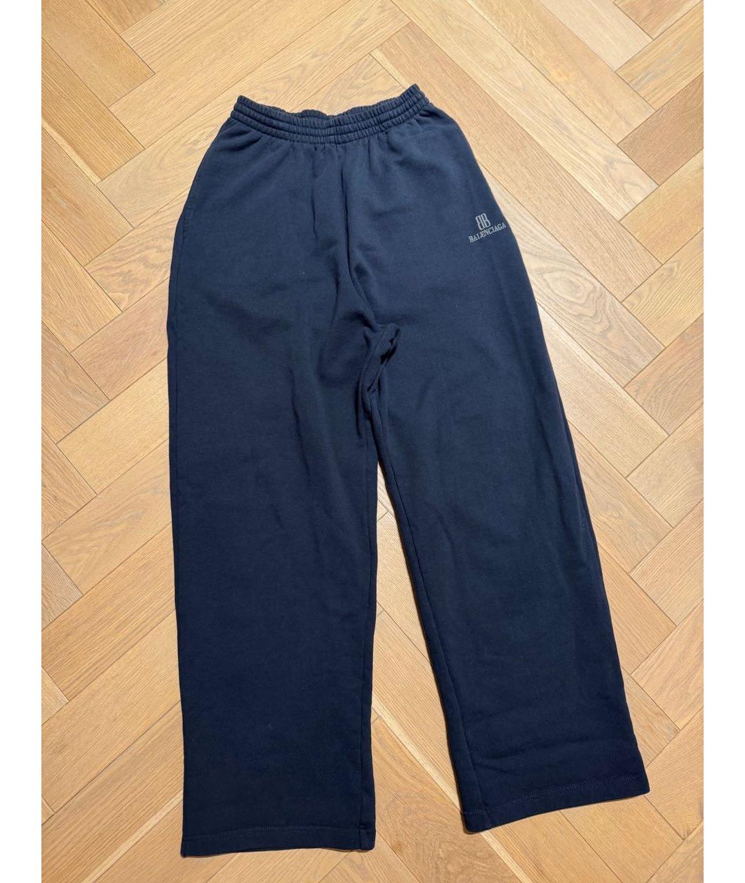 BALENCIAGA Черные хлопковые спортивные брюки и шорты, фото 5