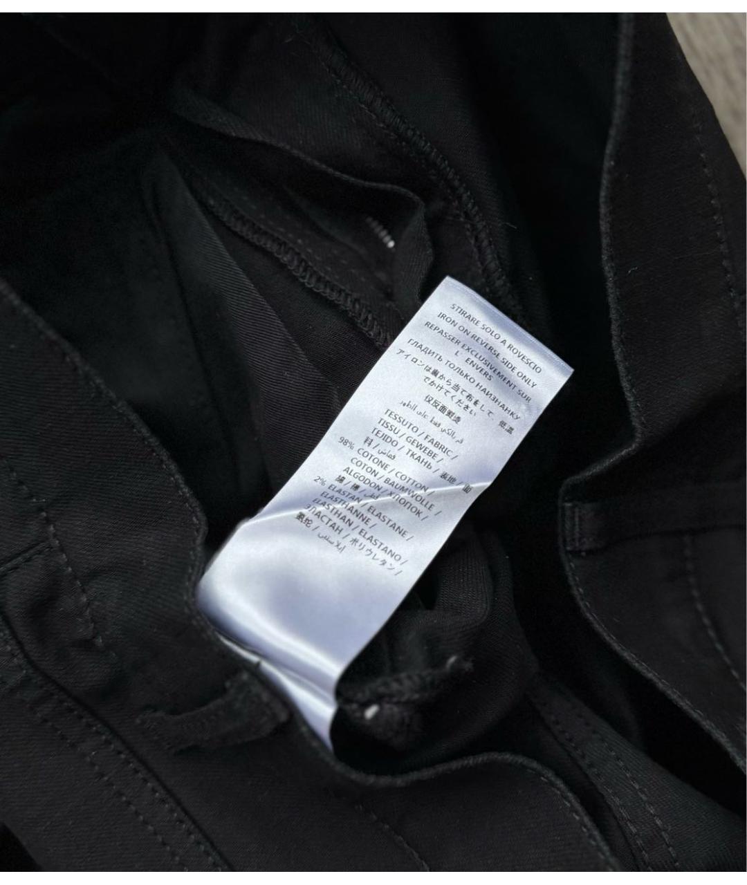 ALEXANDER MCQUEEN Черные хлопко-эластановые джинсы скинни, фото 6