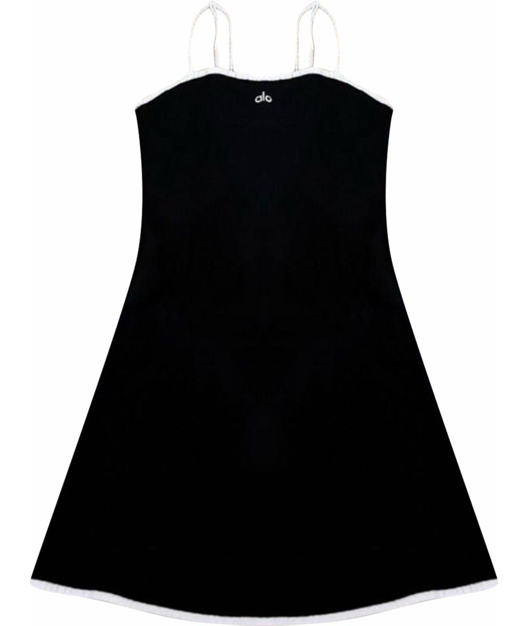 ALO YOGA Темно-синий вискозный сарафан, фото 1