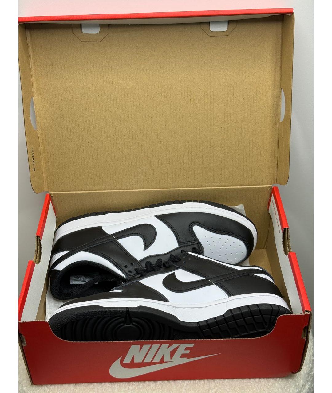 NIKE Черные кожаные кроссовки, фото 6