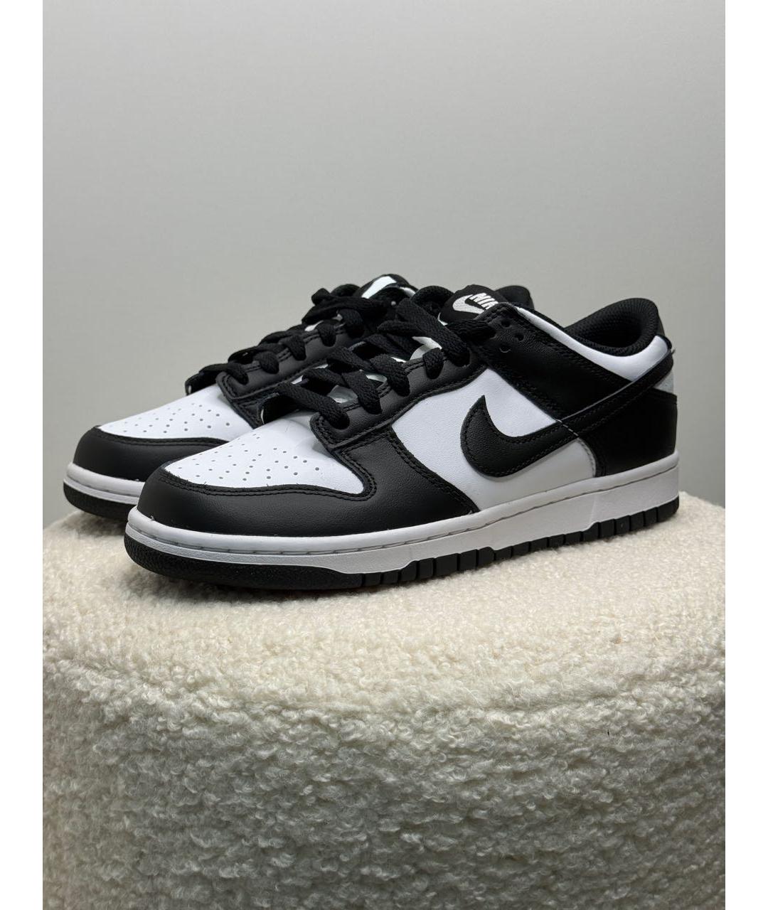 NIKE Черные кожаные кроссовки, фото 5