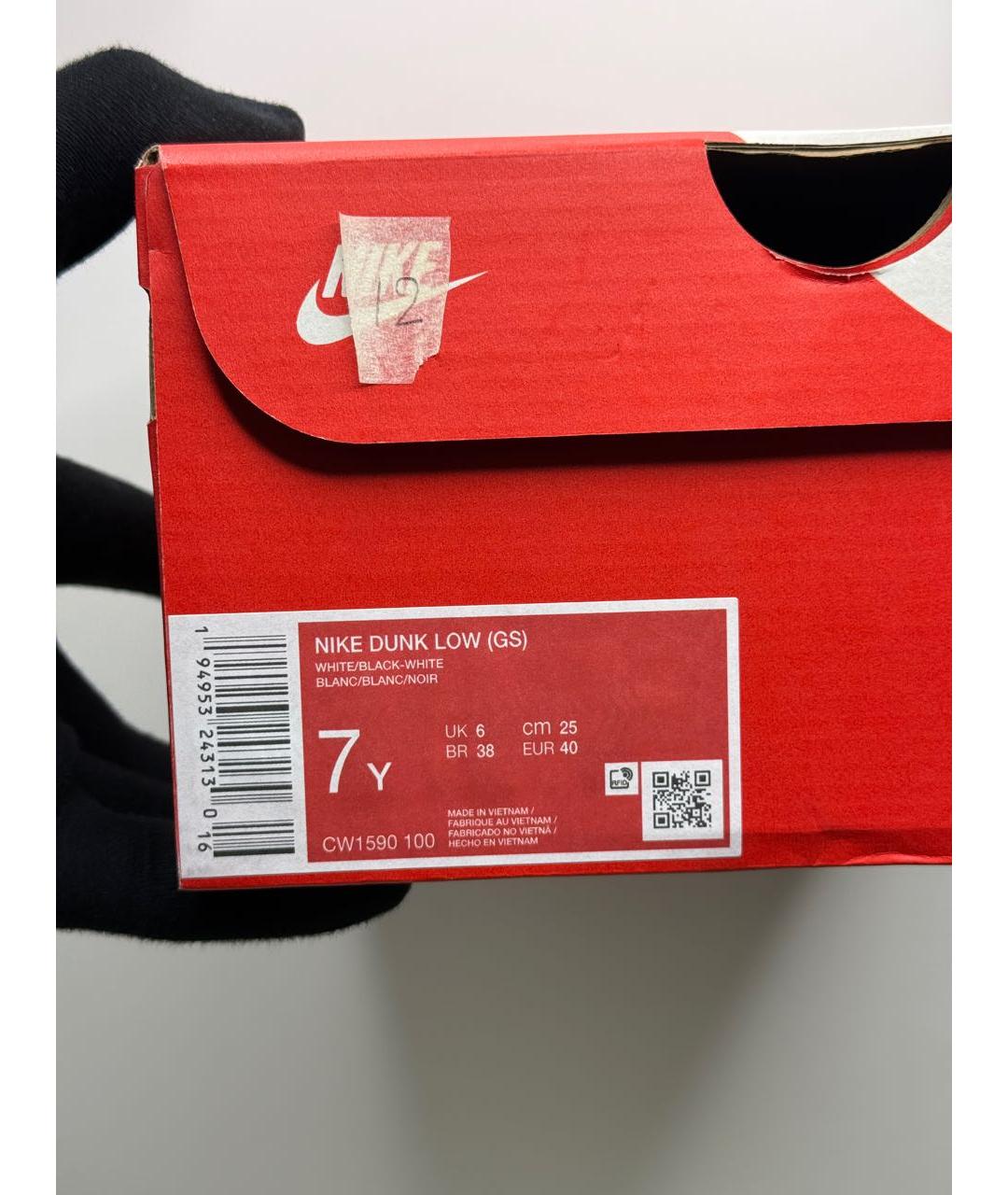 NIKE Черные кожаные кроссовки, фото 7