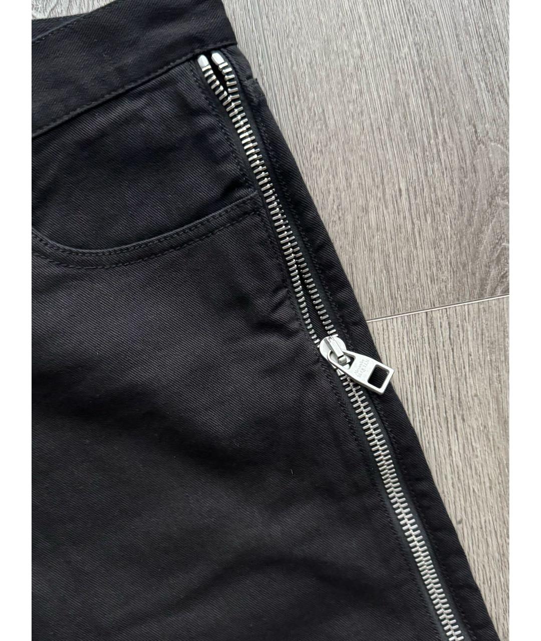 ALEXANDER MCQUEEN Черные хлопко-эластановые джинсы скинни, фото 3