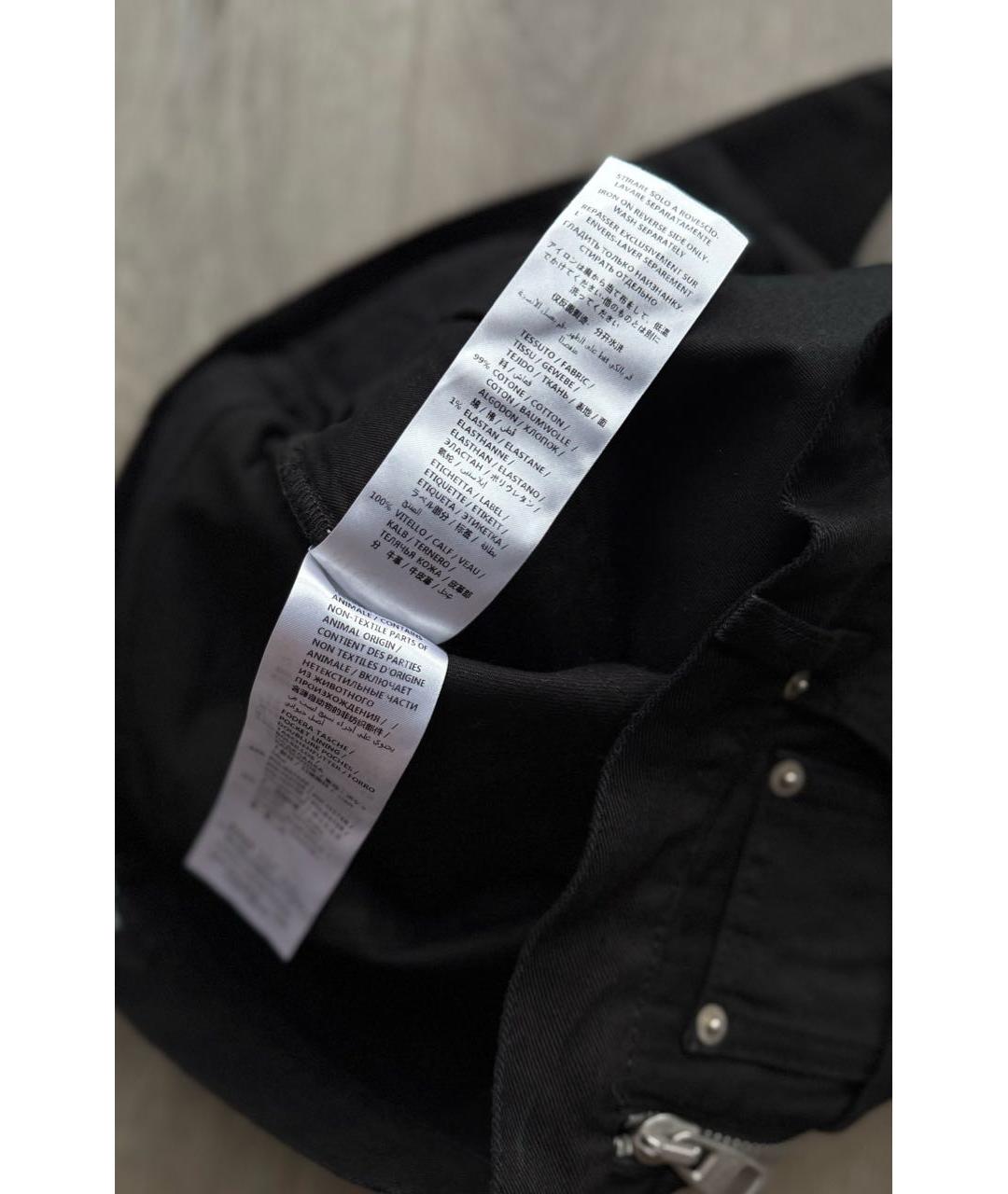 ALEXANDER MCQUEEN Черные хлопко-эластановые джинсы скинни, фото 7