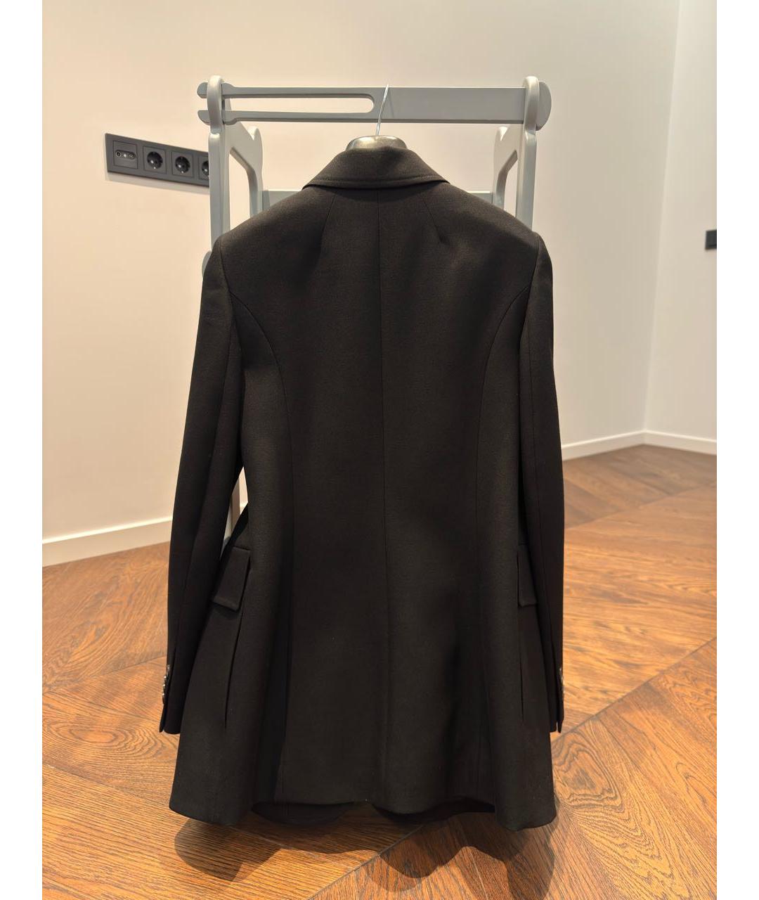 BALENCIAGA Черный шерстяной жакет/пиджак, фото 2