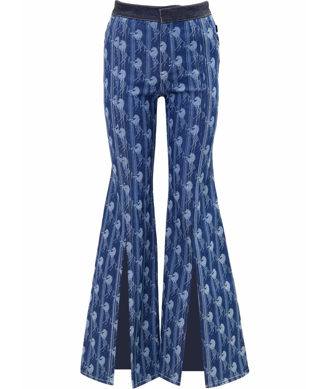 CHLOE Синие хлопковые джинсы клеш, фото 1