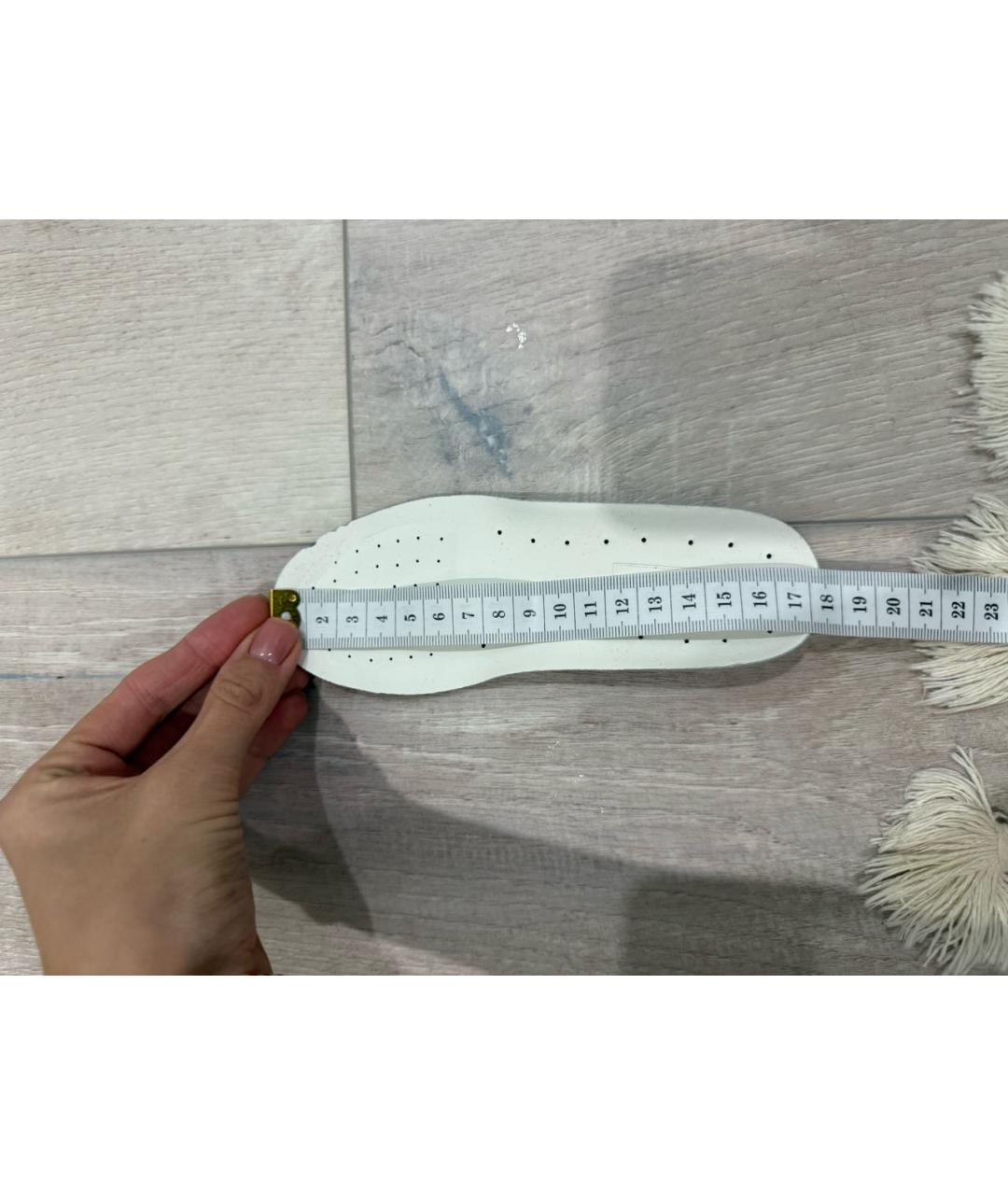 DOLCE&GABBANA Белые кожаные кеды, фото 7