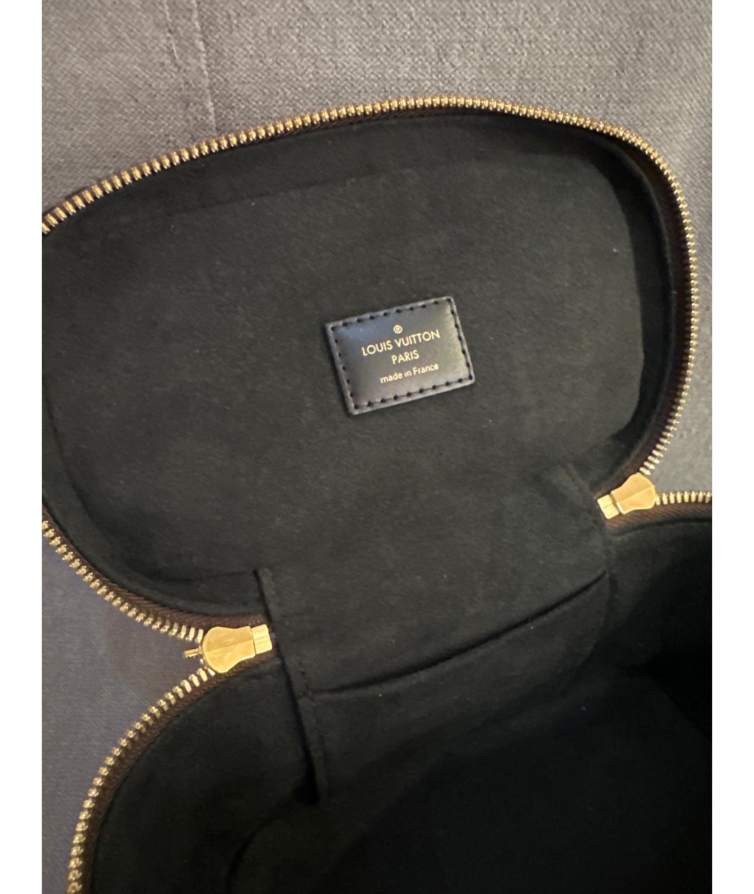 LOUIS VUITTON Коричневая кожаная сумка через плечо, фото 5