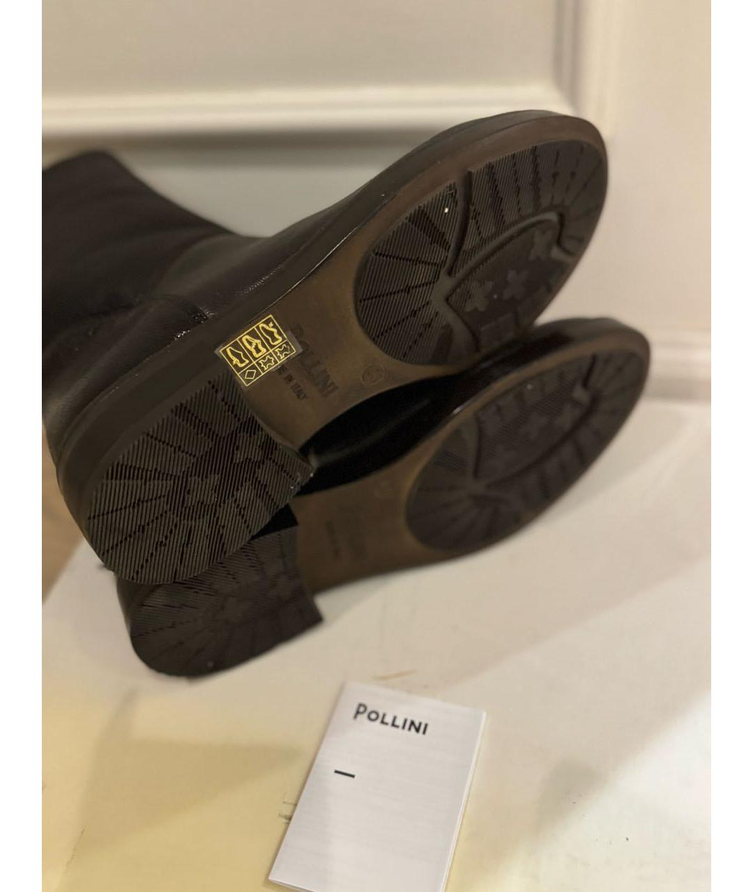 POLLINI Коричневые кожаные полусапоги, фото 6