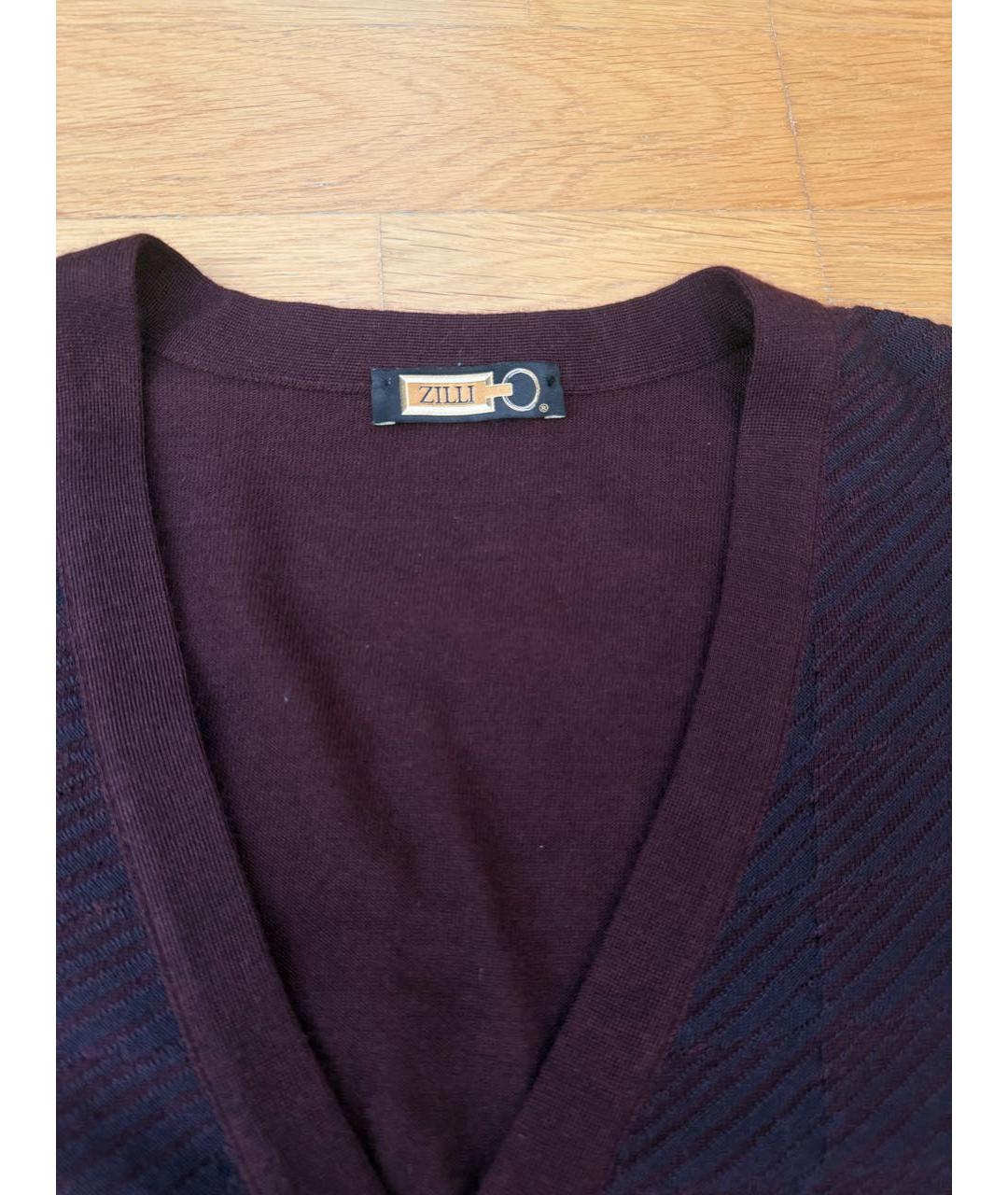 ZILLI Бордовая жилетка, фото 3