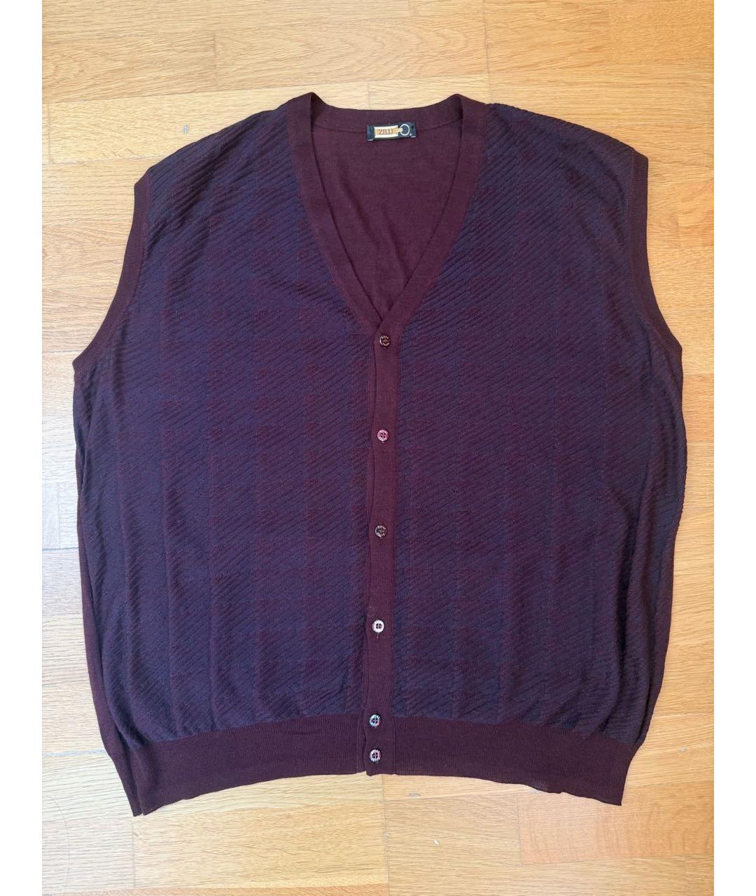 ZILLI Бордовая жилетка, фото 9