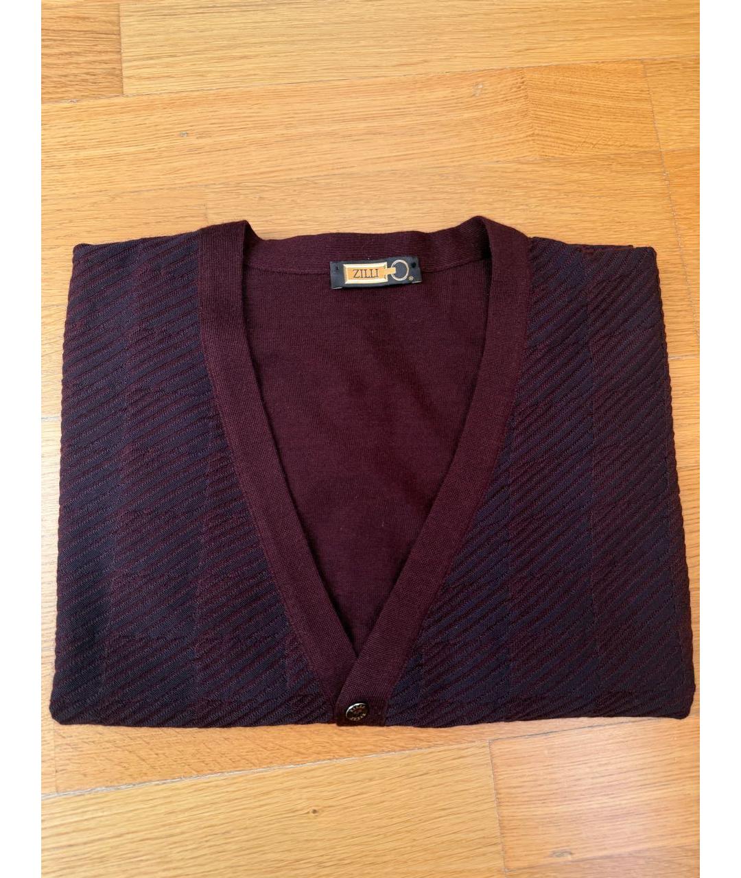ZILLI Бордовая жилетка, фото 8