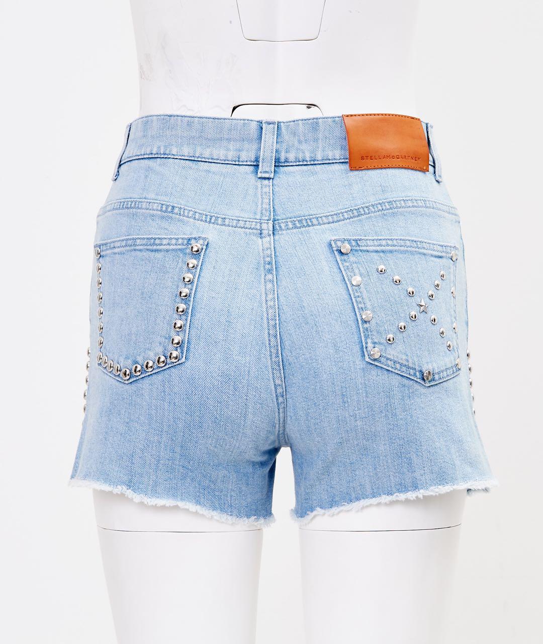 STELLA MCCARTNEY Голубые деним шорты, фото 2