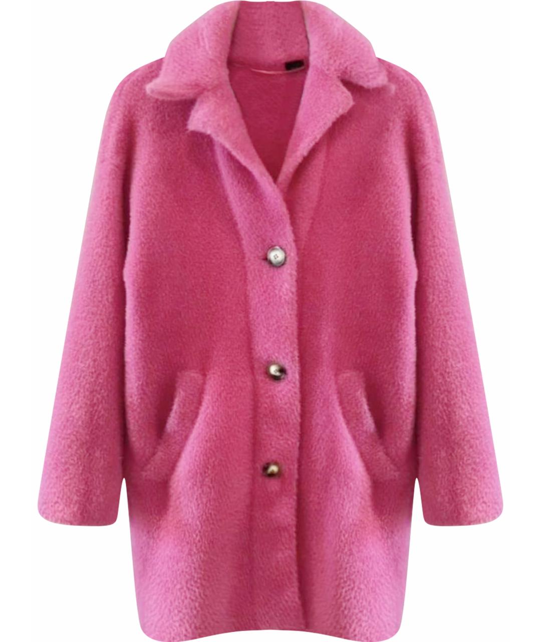 PINKO Розовое пальто, фото 1
