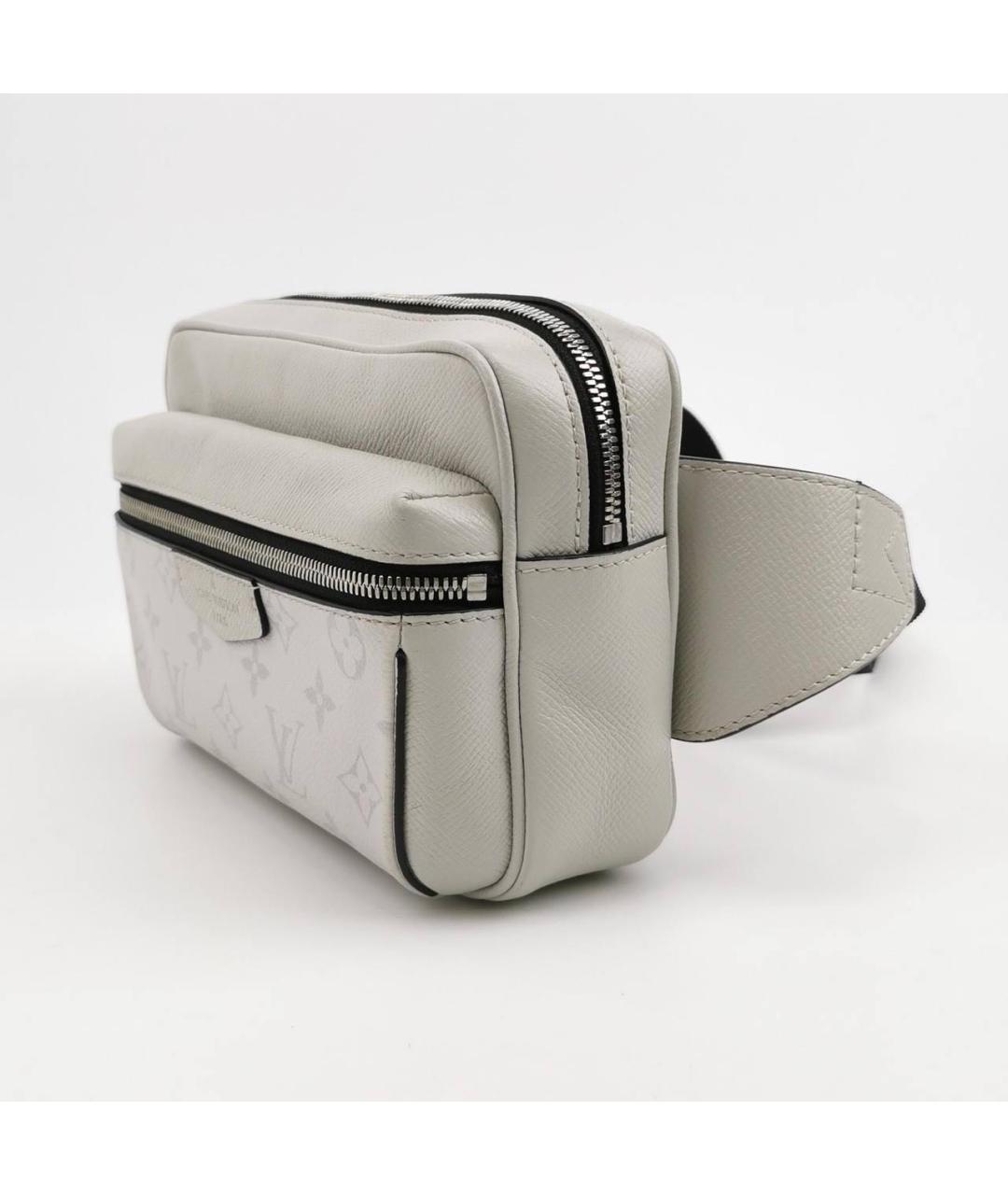 LOUIS VUITTON Белая кожаная барсетка, фото 2
