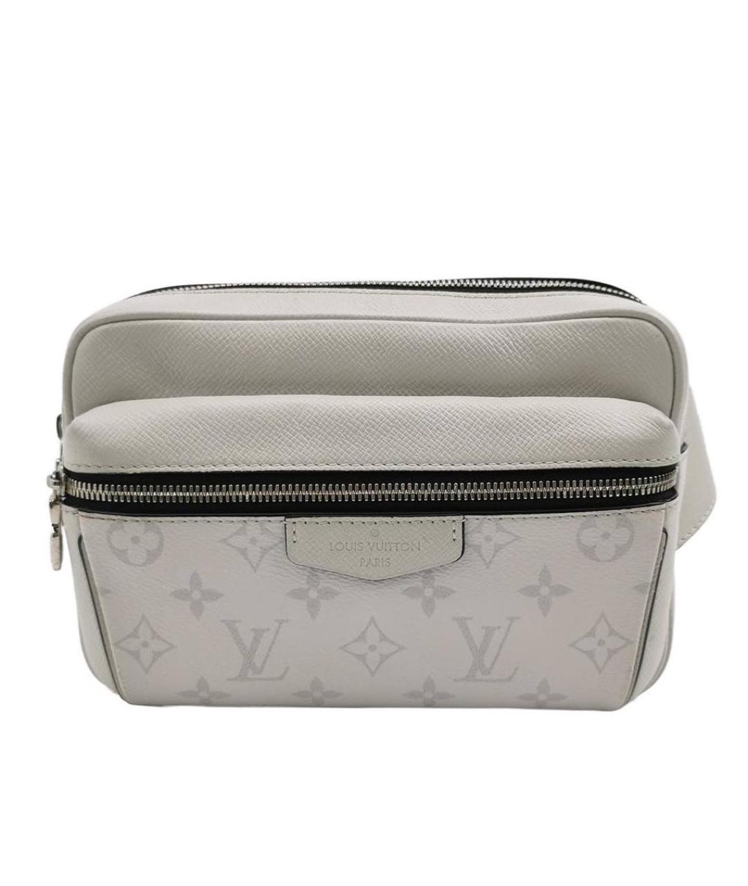 LOUIS VUITTON Белая кожаная барсетка, фото 1